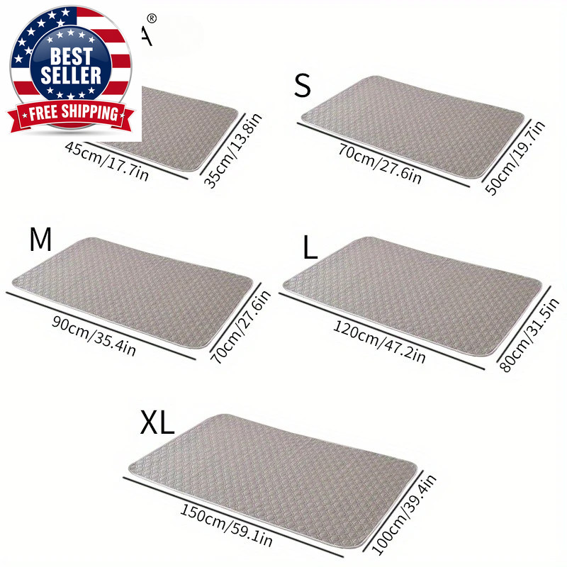 1PCS Reusable Washable Dog Urine Pads – with Leak-Proof Backing for Cages and In