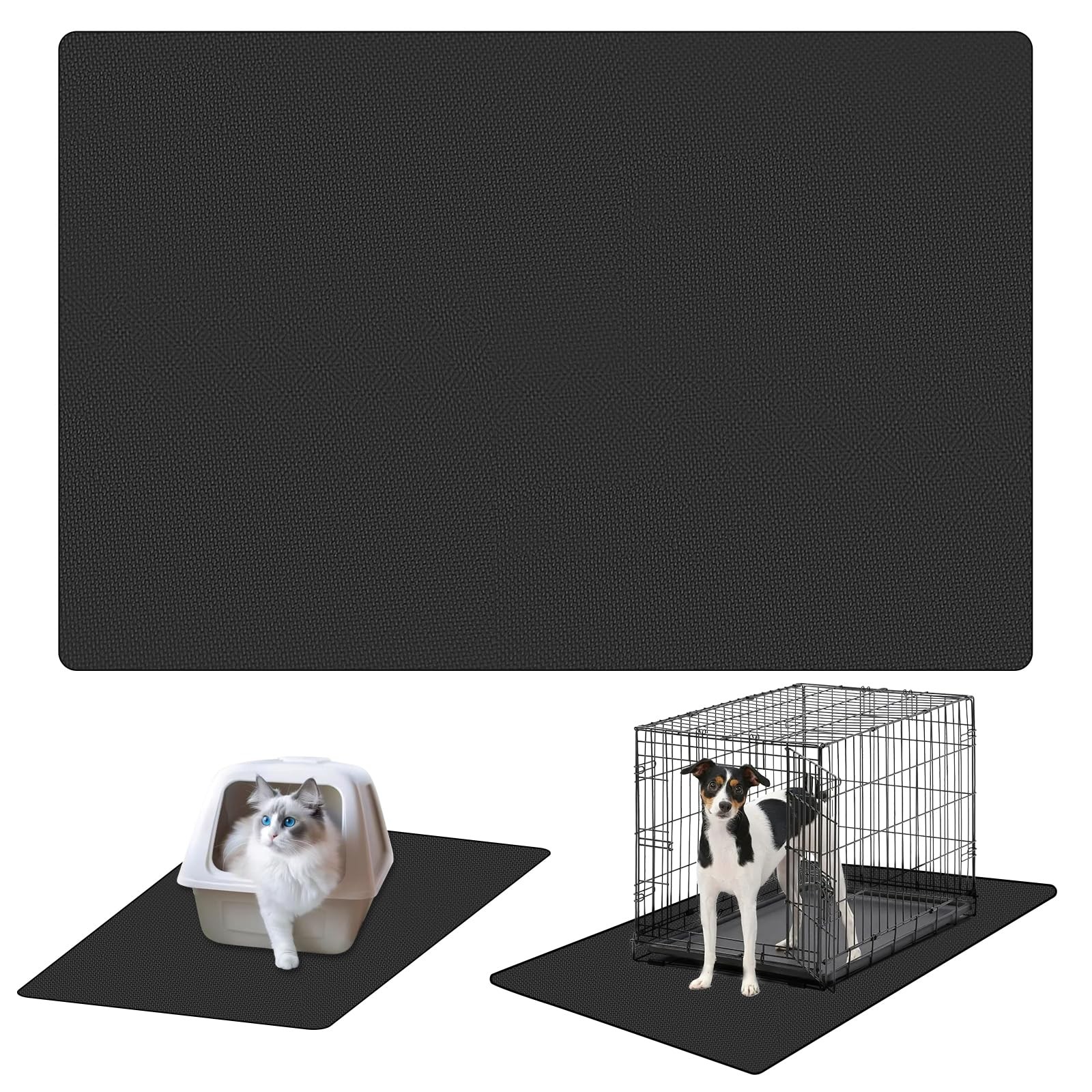 Dog Crate Mat Liner，Washable Pee Pads , Absorbs Urine – Waterproof Under Mat …