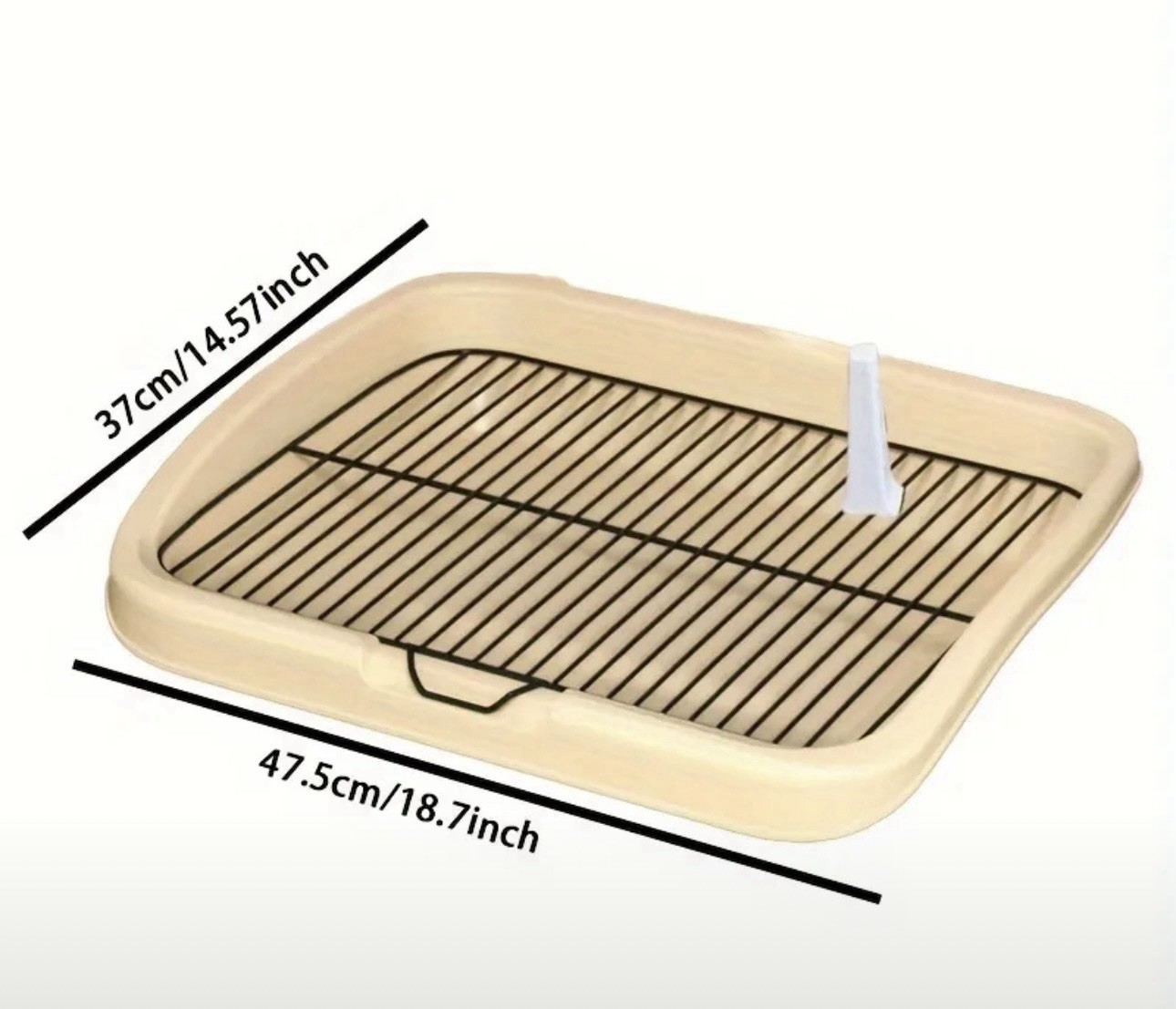 Dog Potty Training Toilet, Plastic Dog Pee Pad Holder With Removable Net, Reusab