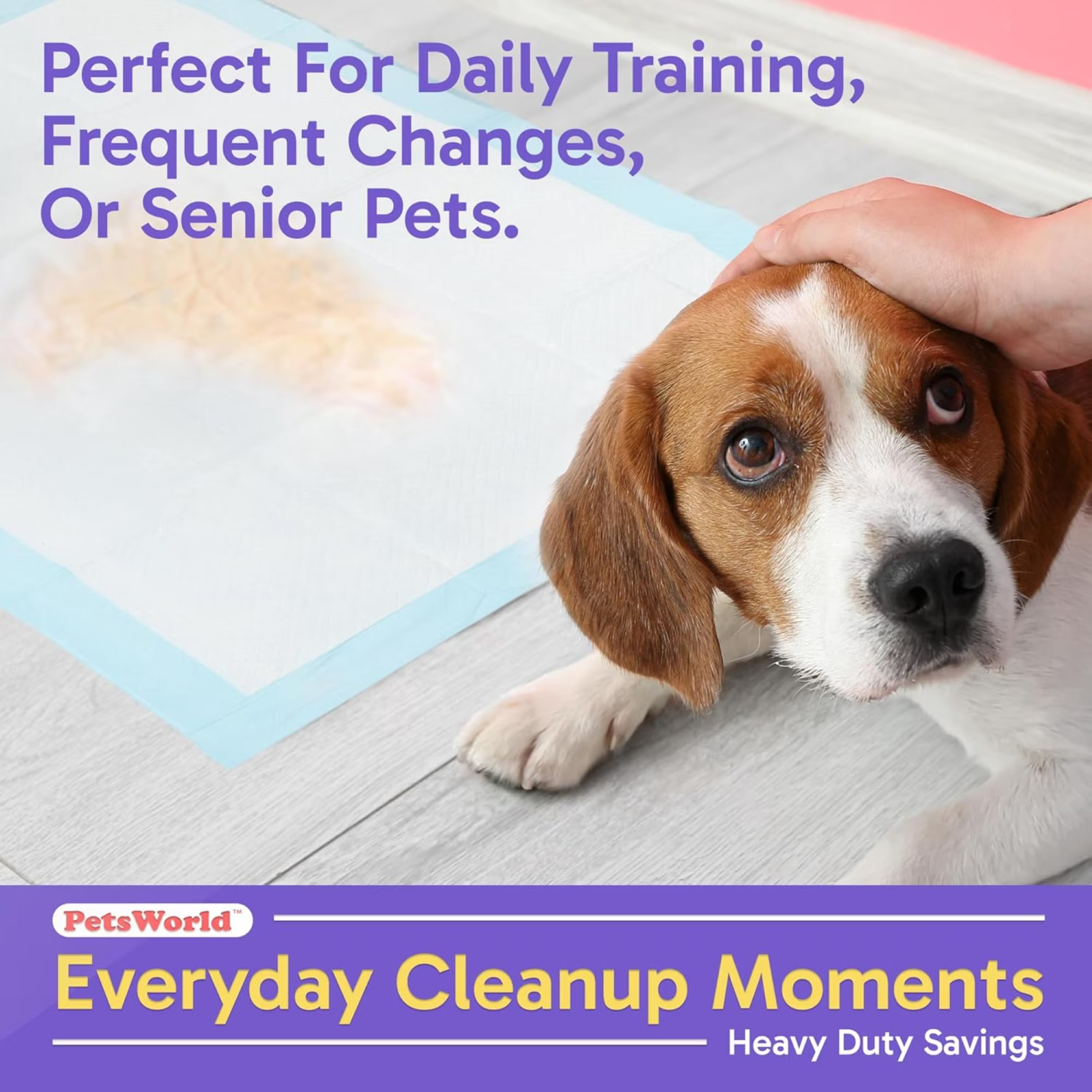 PetsWorld 300 Count Puppy Pads for Small Pets, 23 in x 36 in, Leak-Proof SALE!!