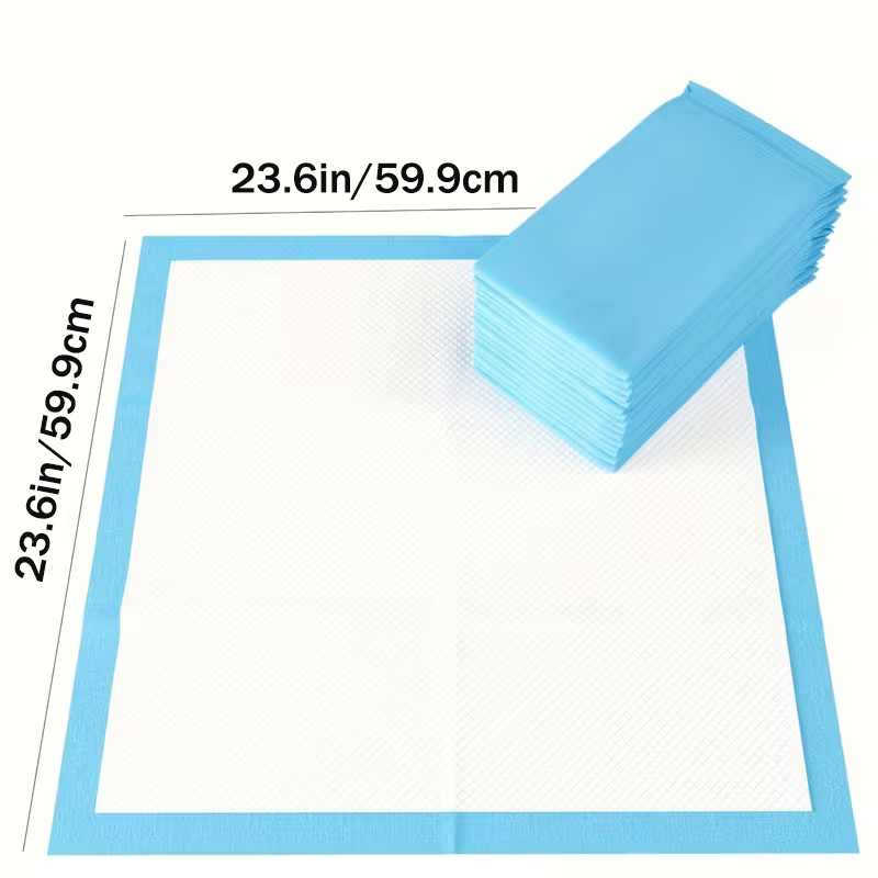 100ct Dog Puppy Pee Pads 23.6×23.6 Leak-Proof Quick Dry Potty Training Pads