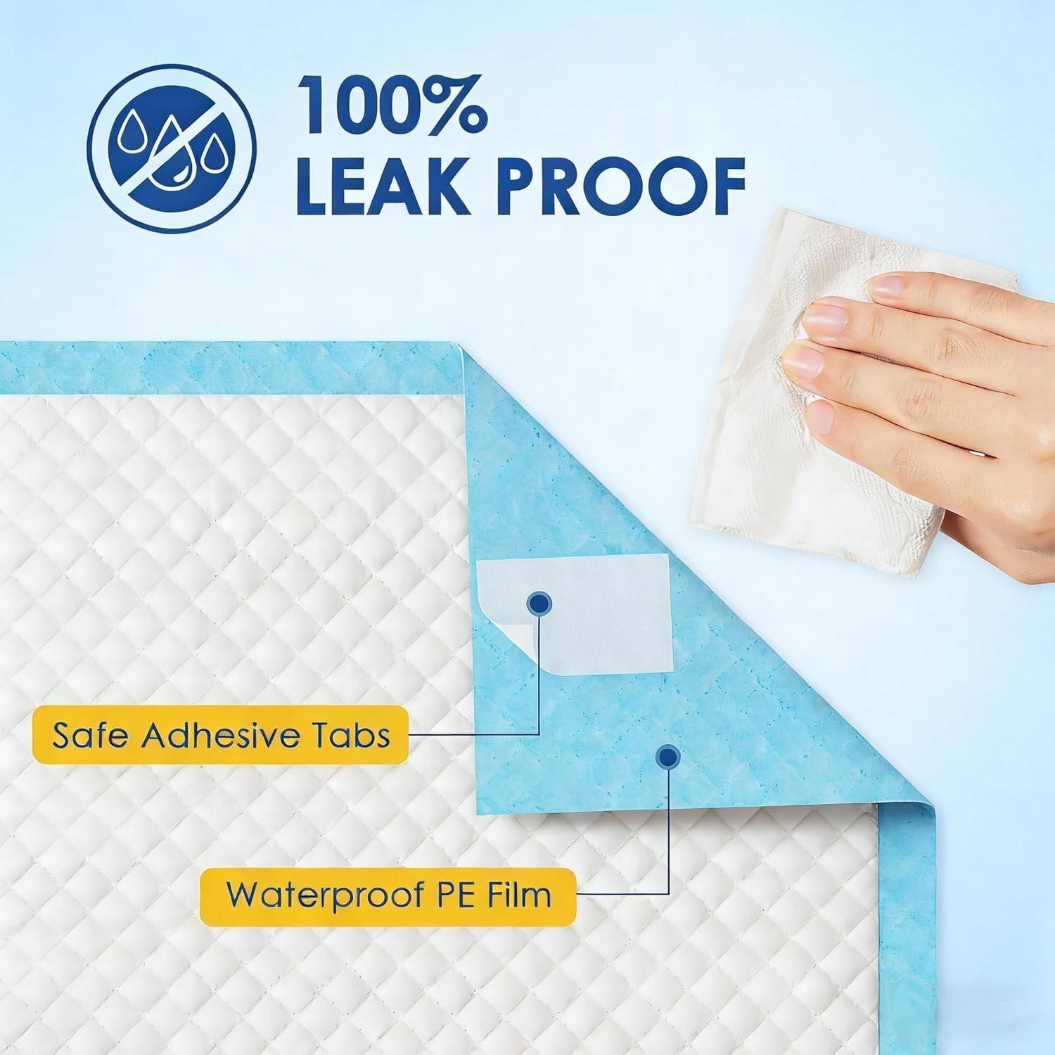 Dog Pee Pads Extra Large 36″x36″, 30 Pack 3X-Large Super Absorbent Pet Traini…