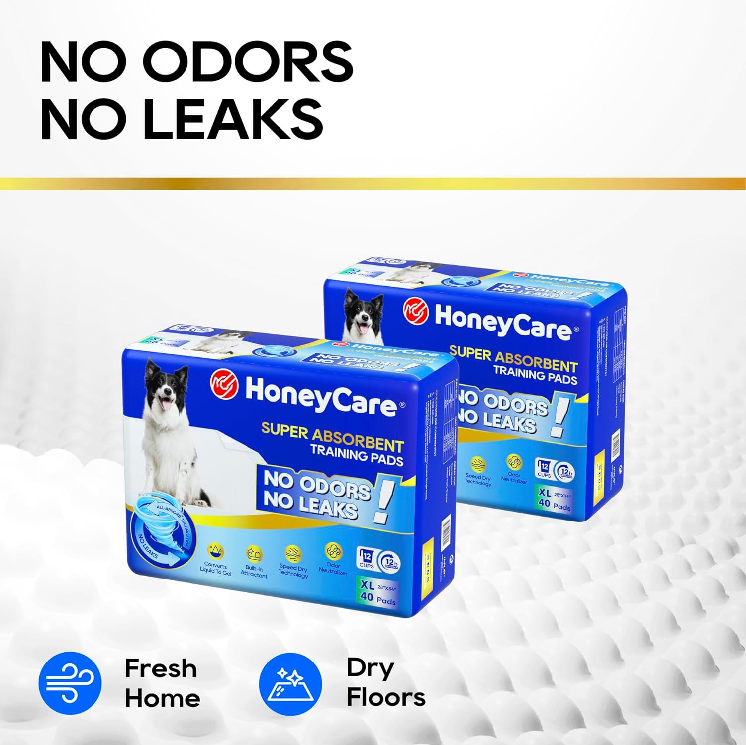 HONEY CARE All-Absorb, X-Large 28″ x 34″, 40 Count, Dog – x 34″