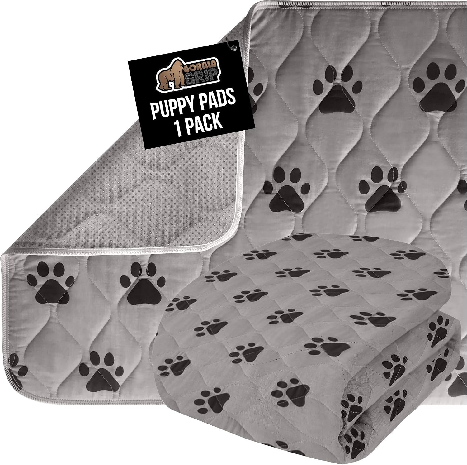 Washable Puppy Pads, 22×22, Slip Resistant Dog Crate Mat, Waterproof Cloth Pe…