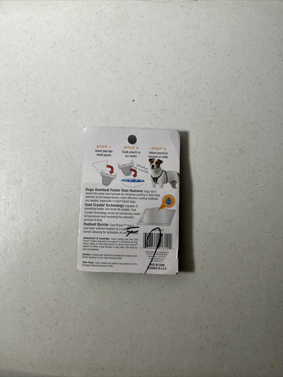 World Pet Thera Cool Coll Pouch System + Bonus Cooling Pad Small/Medium New