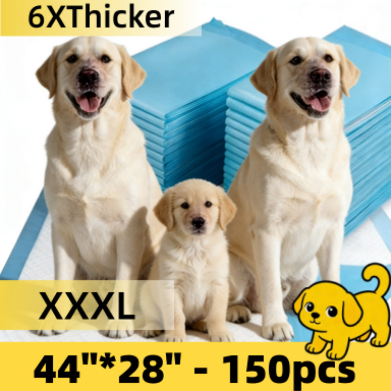 Super Absorbent And Thickened Dog Changing Pad Extra Large, 44″ X 28″ 150pcs