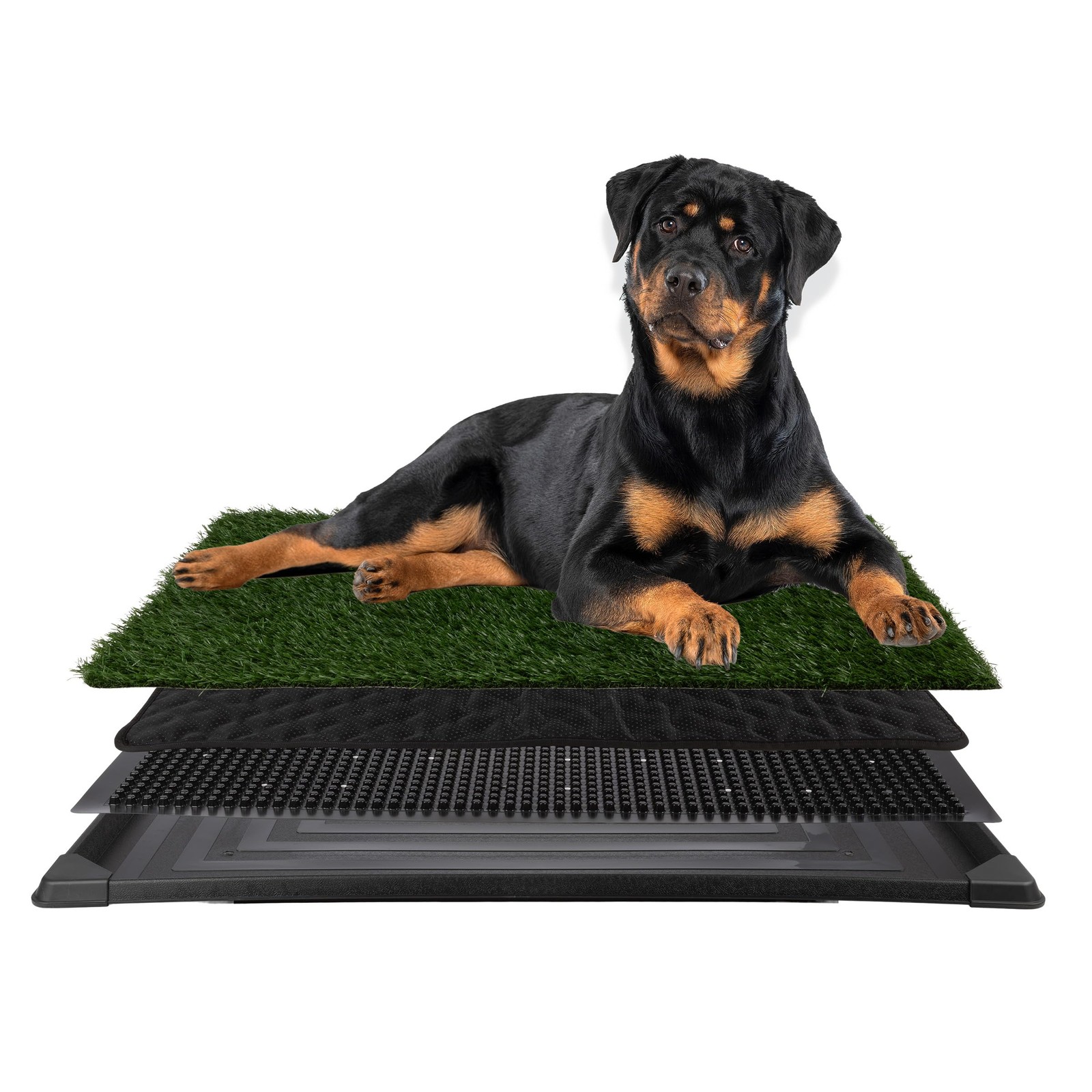 Artificial Grass Puppy Pee Pad for Dogs and Small Pets – 41X27 Inch, Reusable…