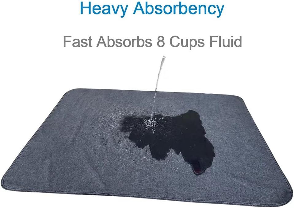 Non-Slip Dog Pads Extra Large 72″ X 72″ Washable Puppy Pads W/Fast Absorbent