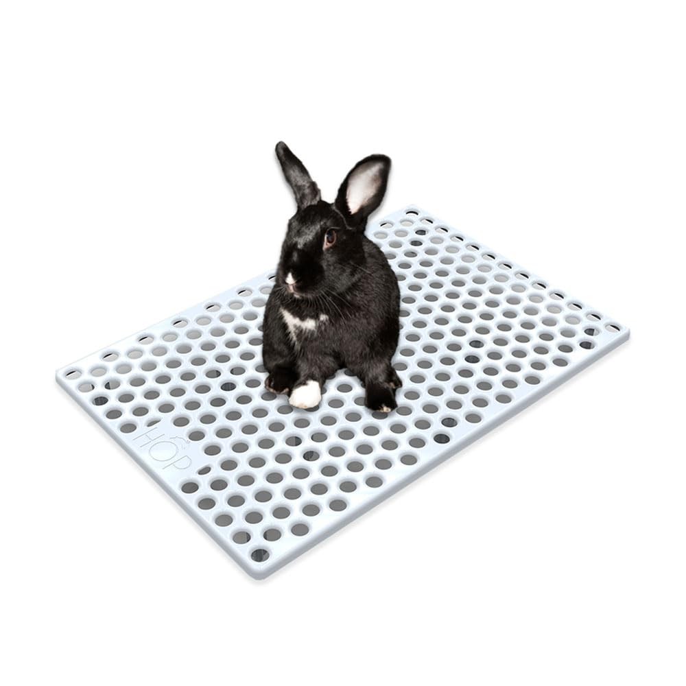 HOP Rabbit Litter Box, Less Mess with Built-in GRID ONLY, RABBIT LITTER BOX