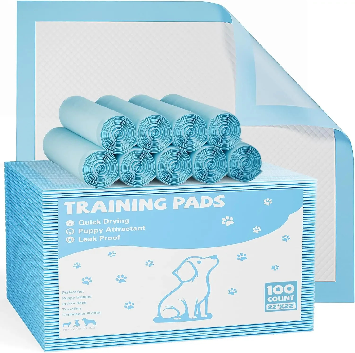 Ultra-Absorbent 6-Layer Puppy Pads for Potty Training, Leak-Proof & Quick-Dry, 2