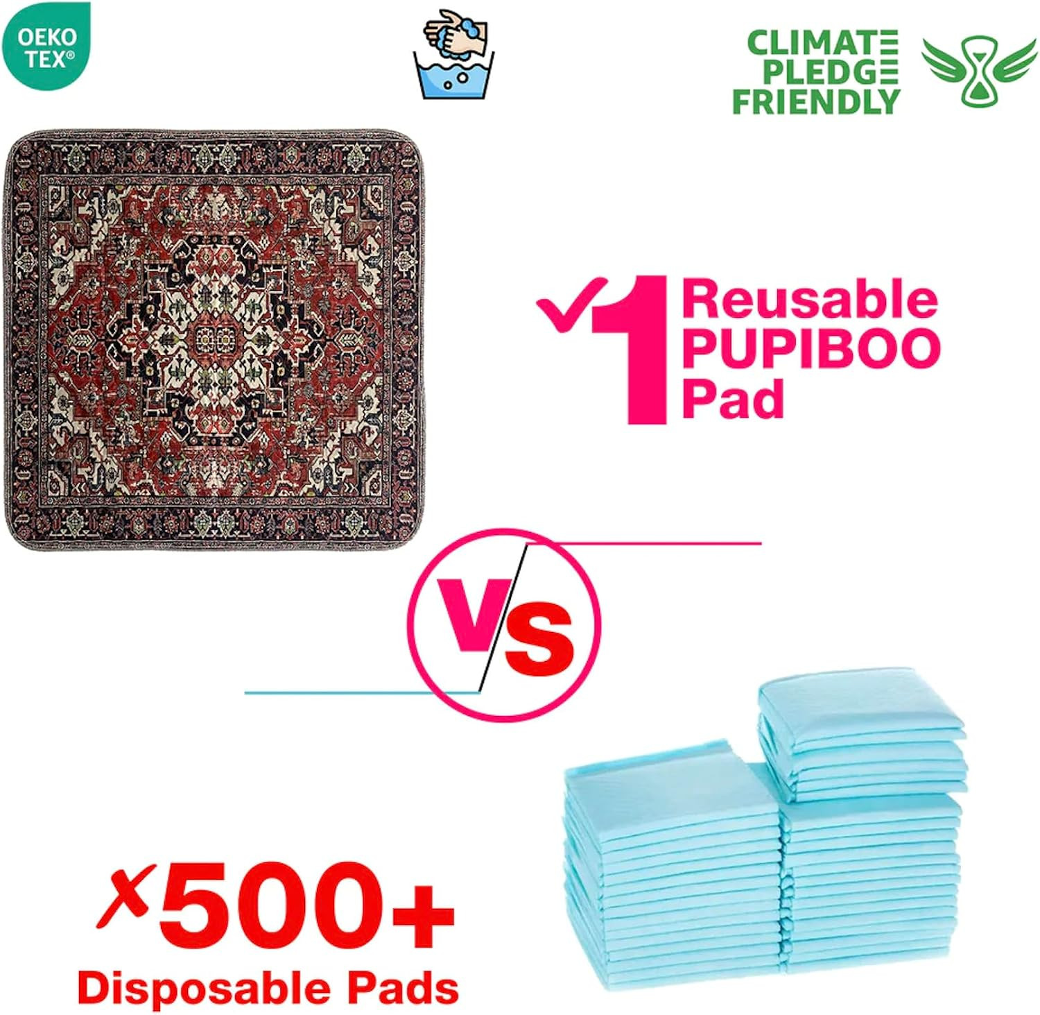 Washable Pee Pads for Dogs and Cats – Super Absorbent Reusable Puppy Training Pa