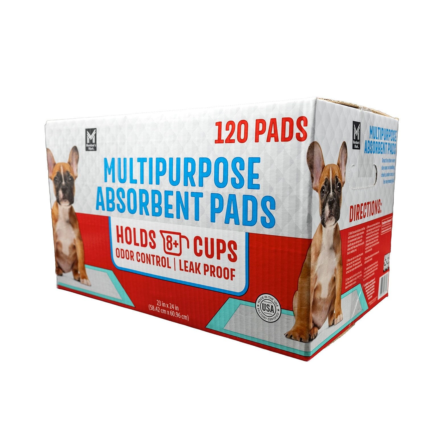 Member’s Mark Multipurpose Absorbent Training Pads, 23″ x 24″,120 ct.