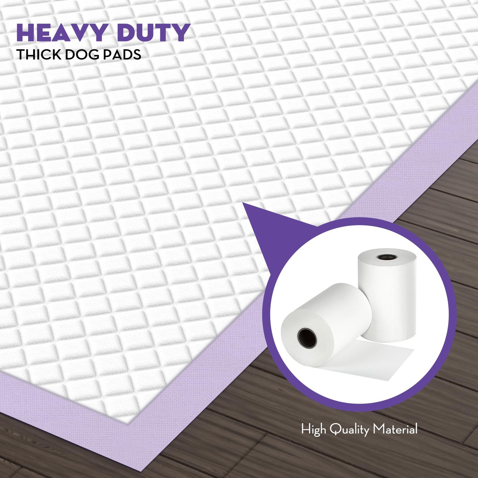 Dog Pads Lavender Scented 28x34in Large Pee Pads for Dogs with Odor Eliminati…