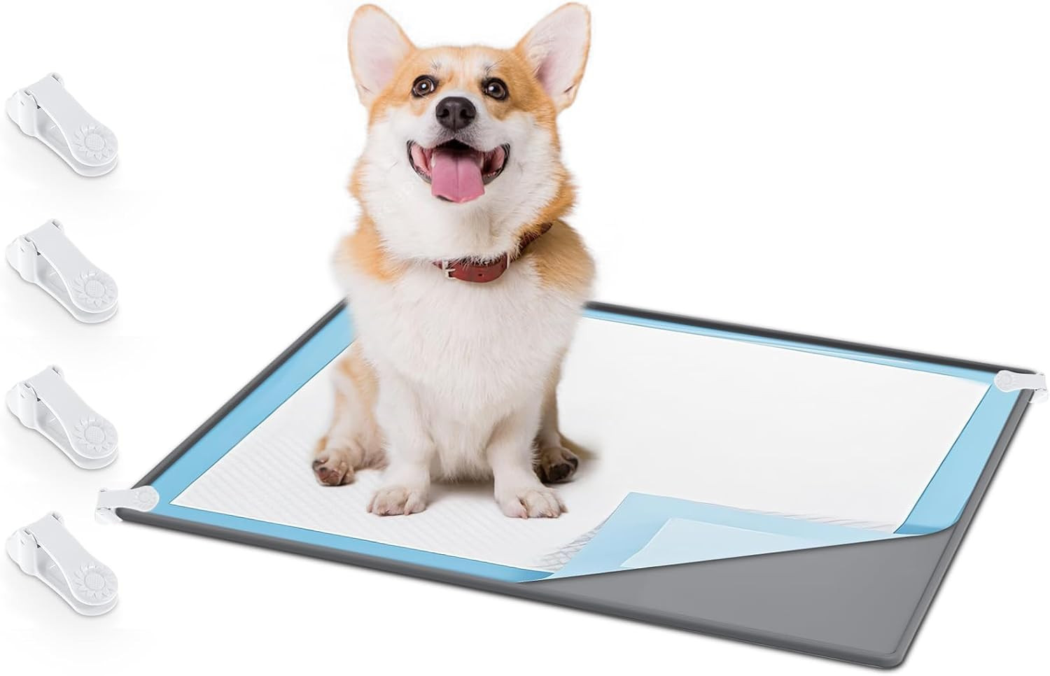 1 Dog Pee Pad Holder Puppy Pad Tray 30 X 24 Inches Silicone Dog Potty