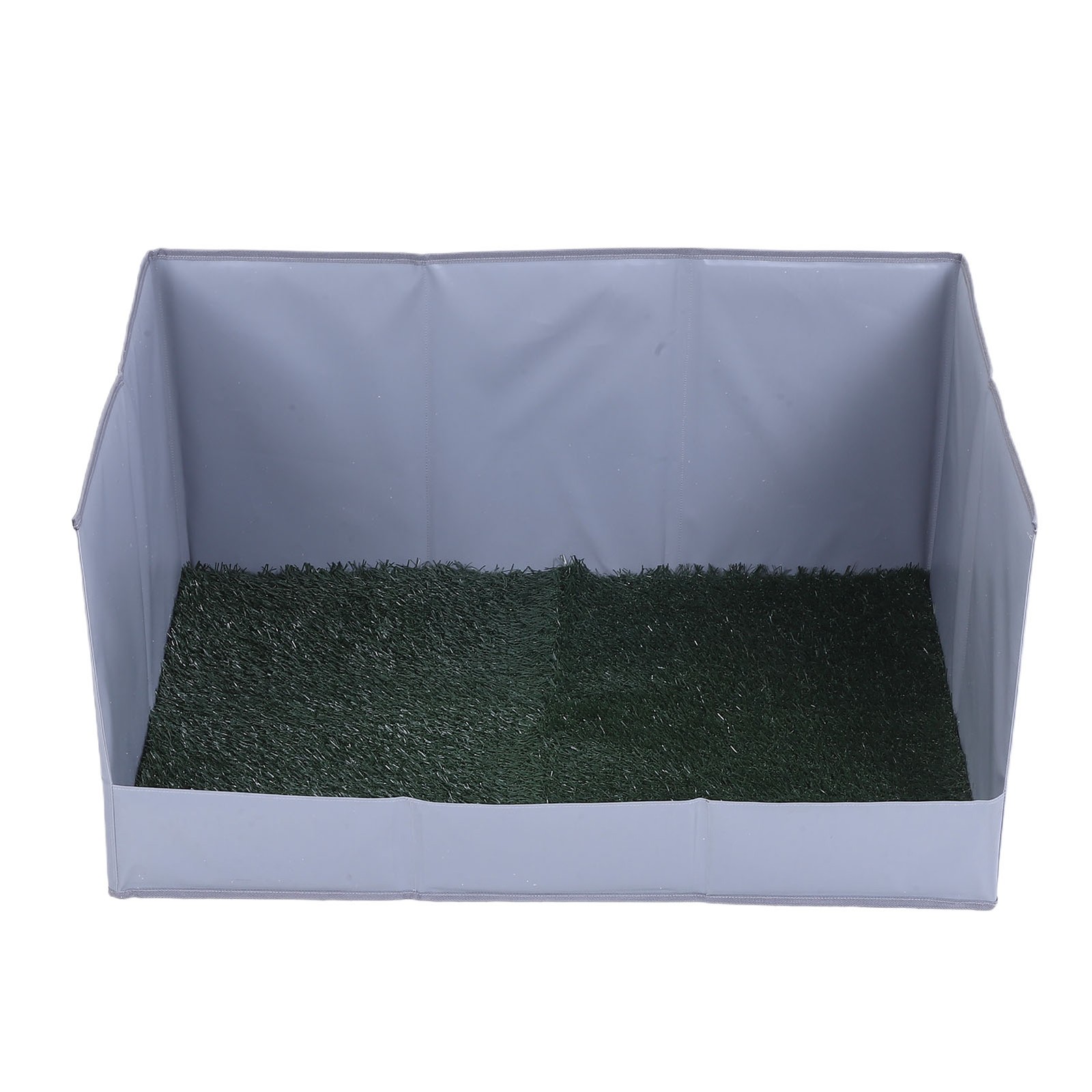 Dog Grass Pad With Tray Easy Cleaning Artificial Grass Foldable Dog Litter ZCFA