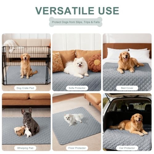 Reusable Washable Pee Pads for Dogs Large/Extra Large 36” X 41” 2 Pack, Absorb