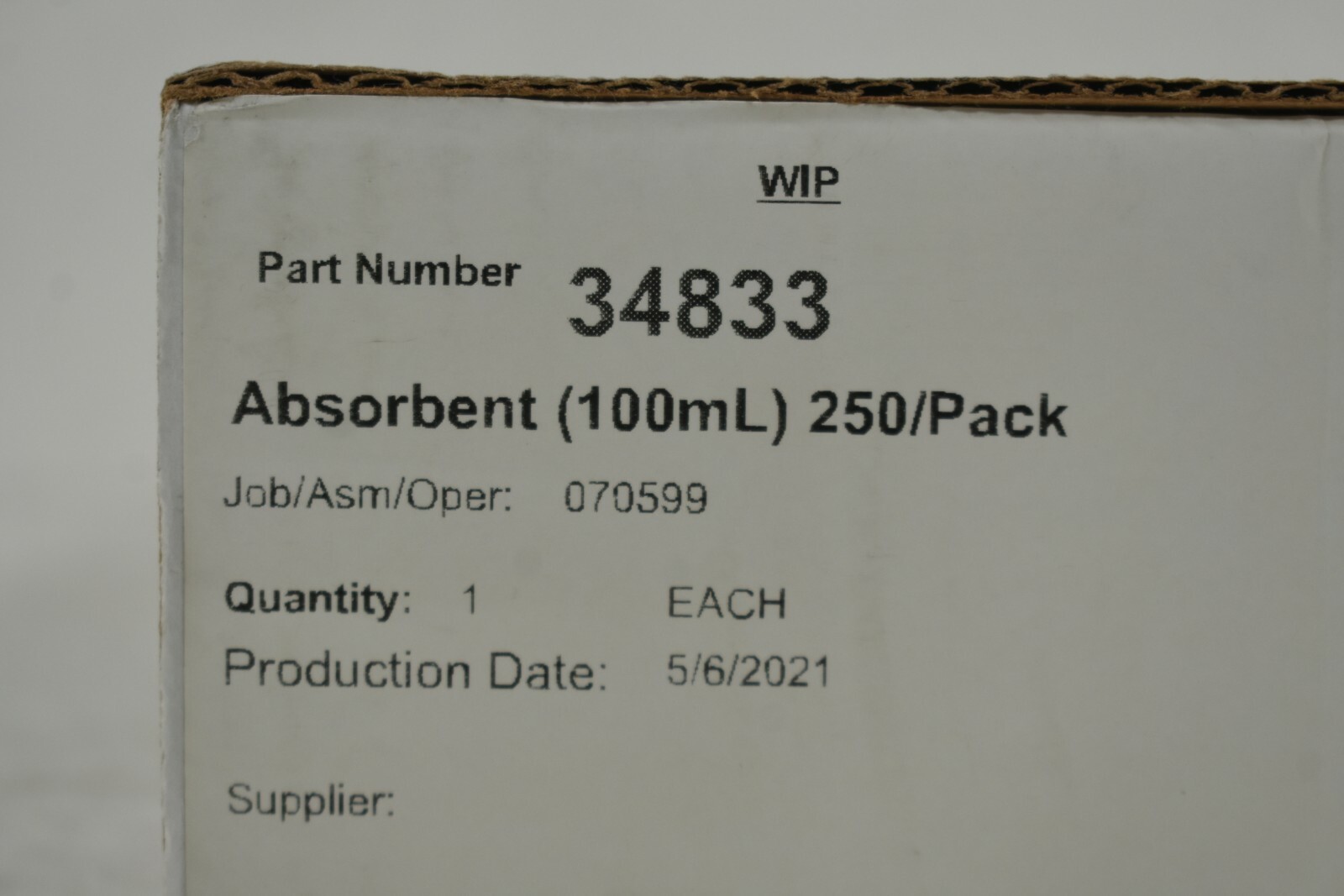 Saf-T-Pak STP-151 100ML Absorbent Stripe Pads 4″ x 6″ 250 Pack 34833