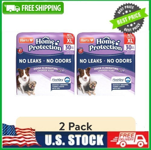(2 pack) Hartz Home Protection Super Absorbent Odor Eliminating Lavender Scented