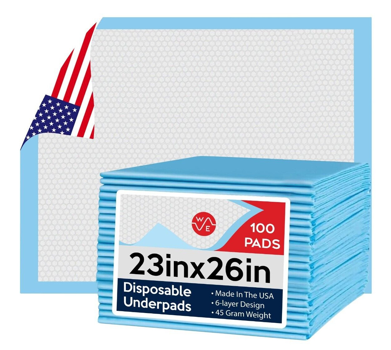 100 23×36 Dog Puppy Training Wee Wee Pee Pads Underpads Potty MADE IN USA