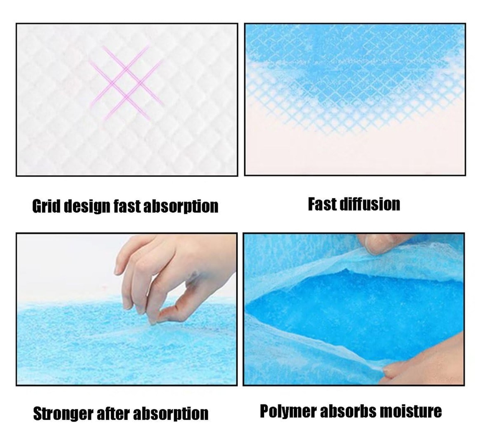 40 Count Dog Pee Pads Extra Large,36″x36″Pee Pads for Dogs Absorbent & Leak-P…