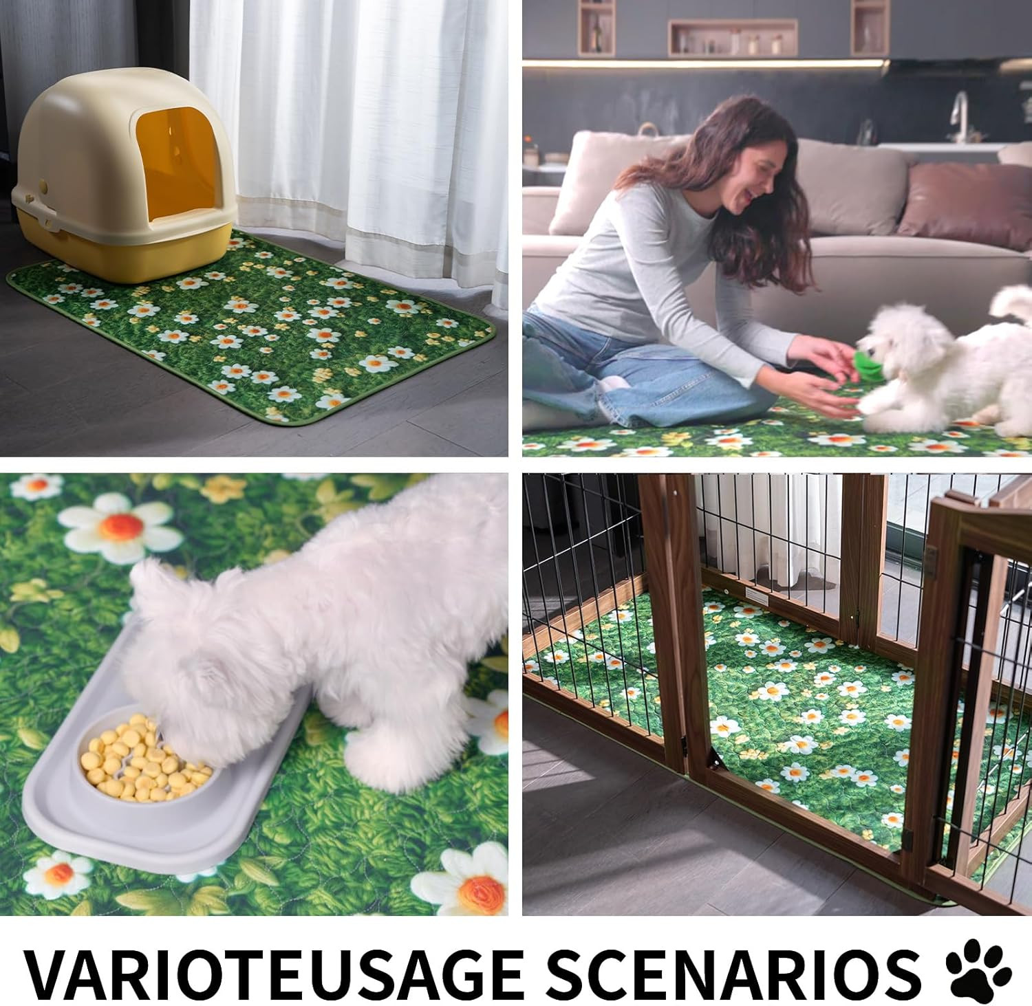 Washable Pee Pads for Dogs, Reusable Puppy Potty Training Pads, Ultra-Absorbent