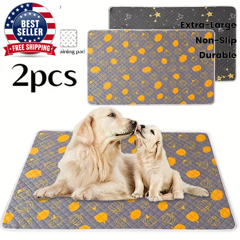 2Pcs Dog Training Mat Washable and Reusable Specially Designed for Pet Training