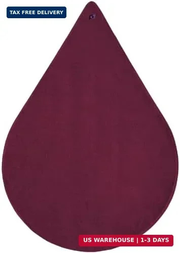 Waterproof Intimacy Mat, Reusable, Plum, 57 x 40 inch | Washable, quiet