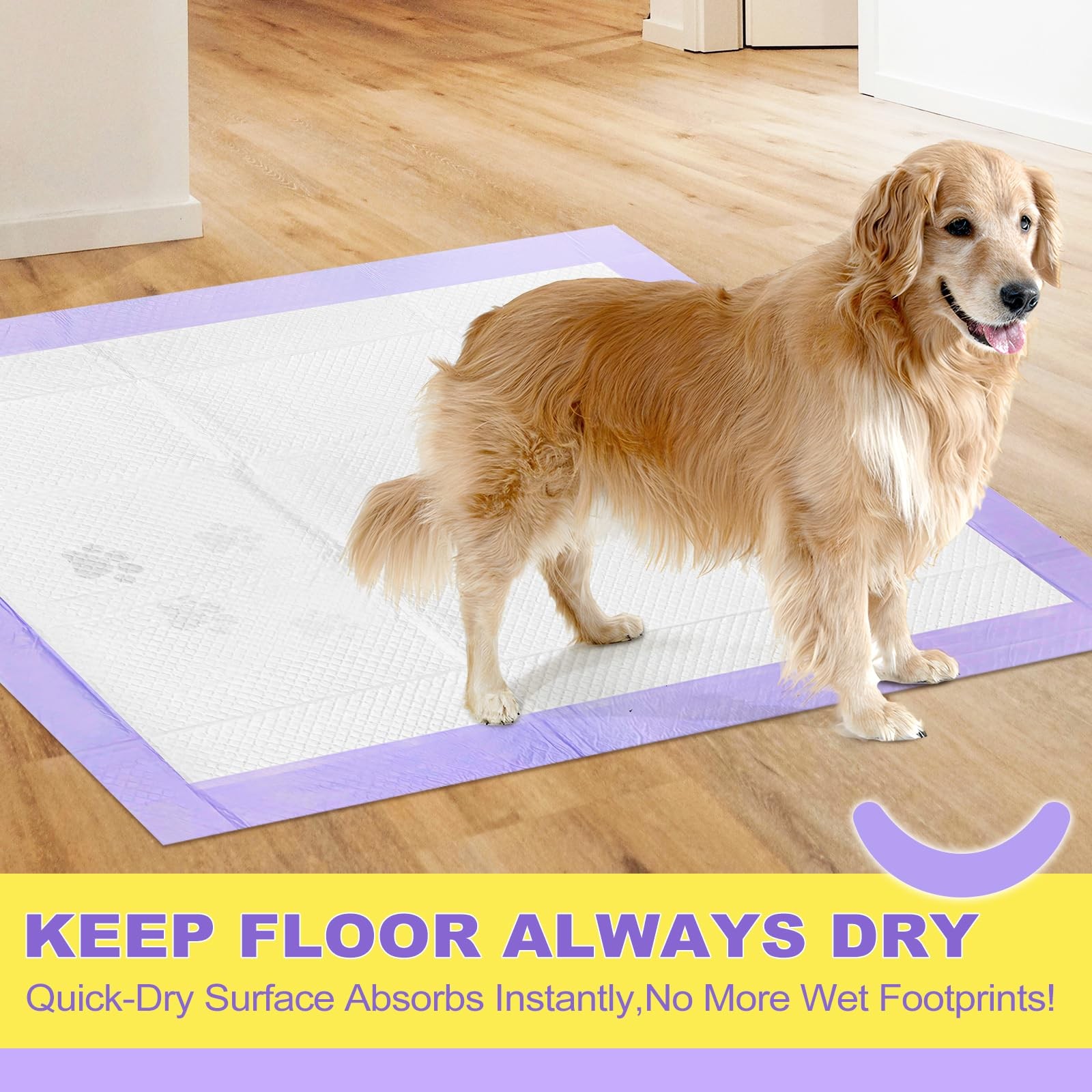 Dog Pads Extra Large 28x44in, Ultra Absorbent Up to 12 Cups – Ideal for Training