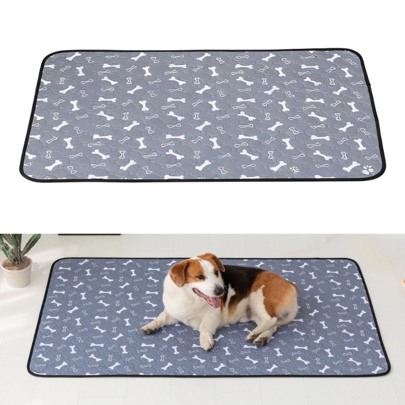 Pet Urine Diaper Pad Tear Resistant Pet Floor Mat Polyester Portable Urine Pad