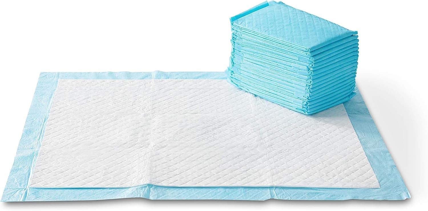 X-Large 5-Layer Puppy Pee Pads – Leak-Proof, Built-in Attractant, 28×34, 50-Pack