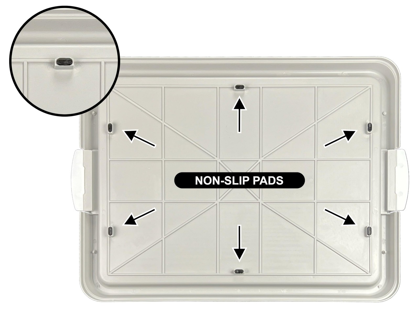 Puppy Potty Training Pad Holder Tray, Snap Lock, 22.5″x16.5″, PP Plastic, 4 Colo