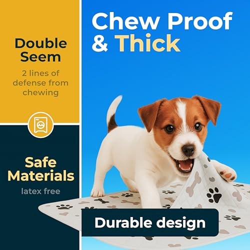 Washable Pee Pads for Dogs – Waterproof Reusable Puppy Pads with Anti 34×36 2