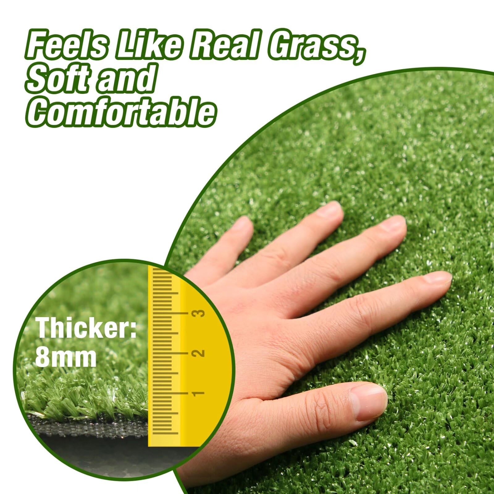 Grass Pad for Dog Large Size – 2FTx6FT, Dog Potty Training Turf, Indoor Outdo…