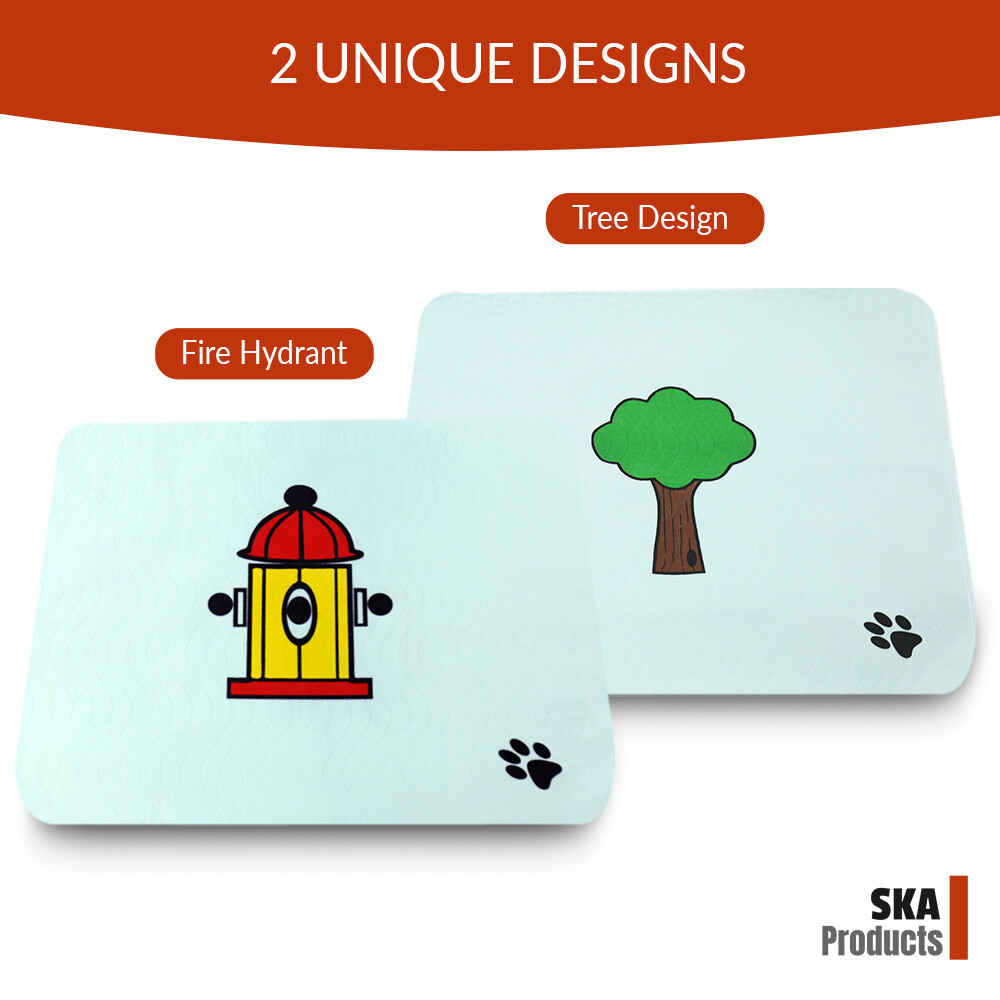 Washable Puppy Pads – Potty Training, Whelping, and More – Hydrant & Tree