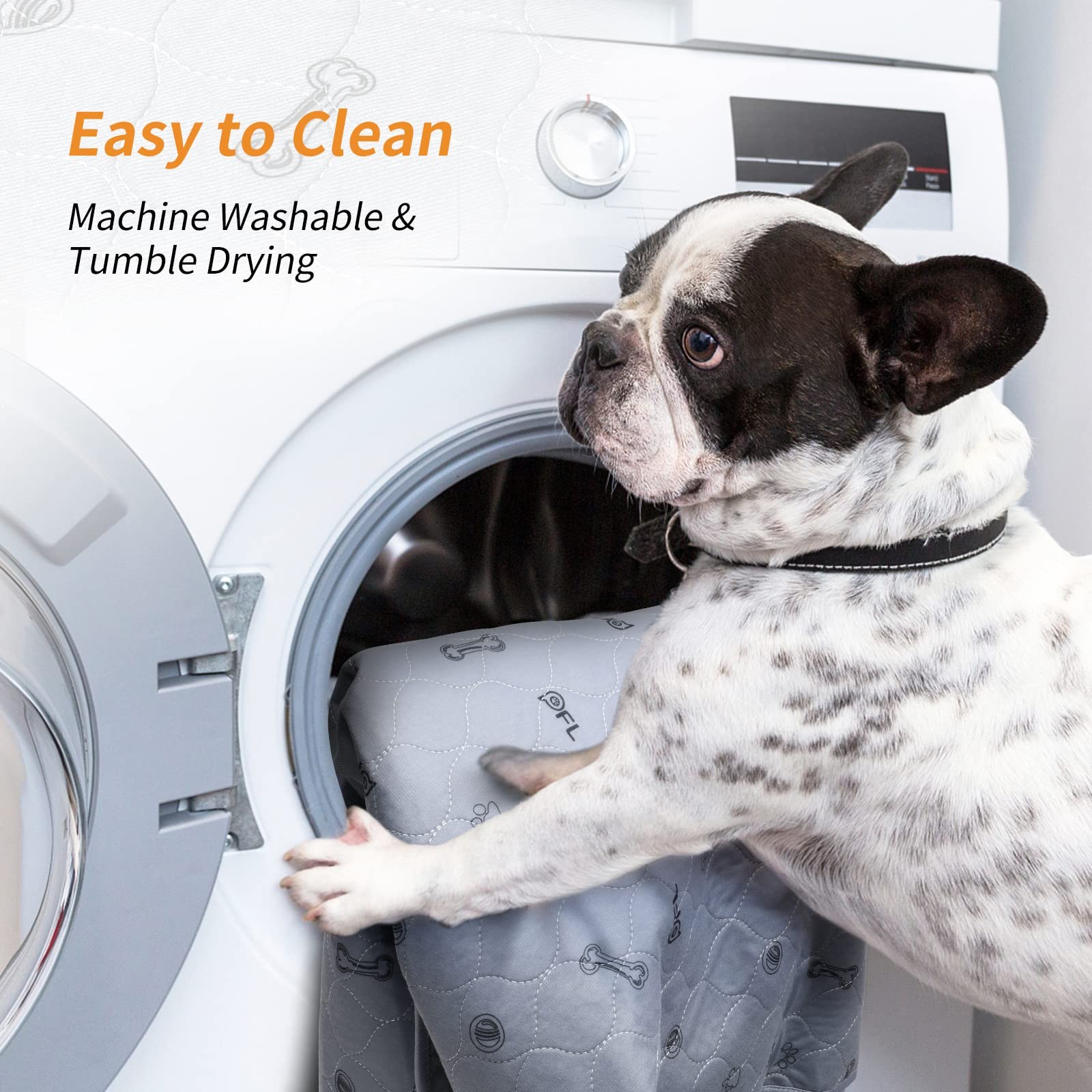 Washable Pee Pads for Dogs: 24×36 Reusable Puppy Pads, Absorbent Whelping Mat…