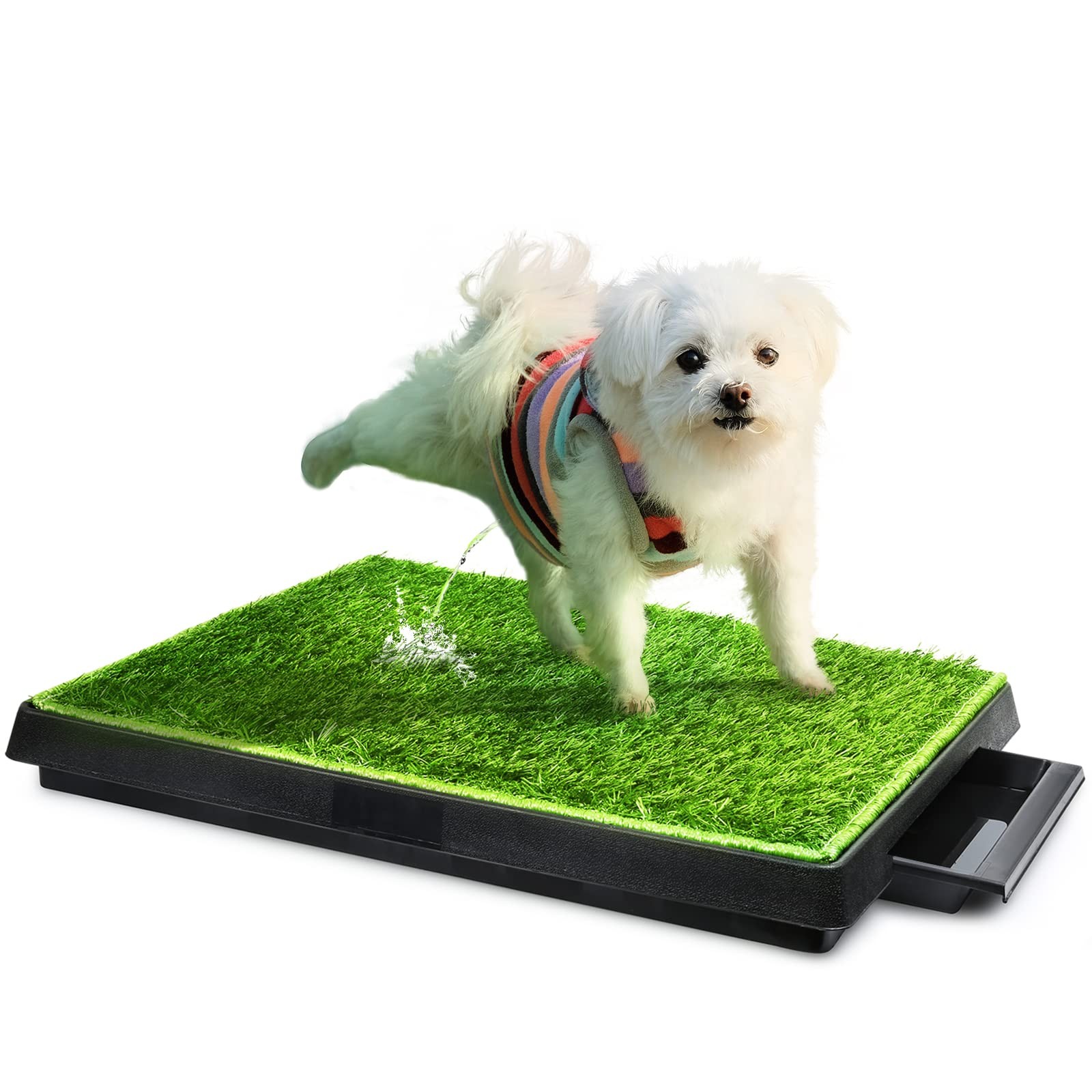 Dog Toilet Indoor Puppy Training Pad, Dog Potty Pet Training Grass Mat, Remov…