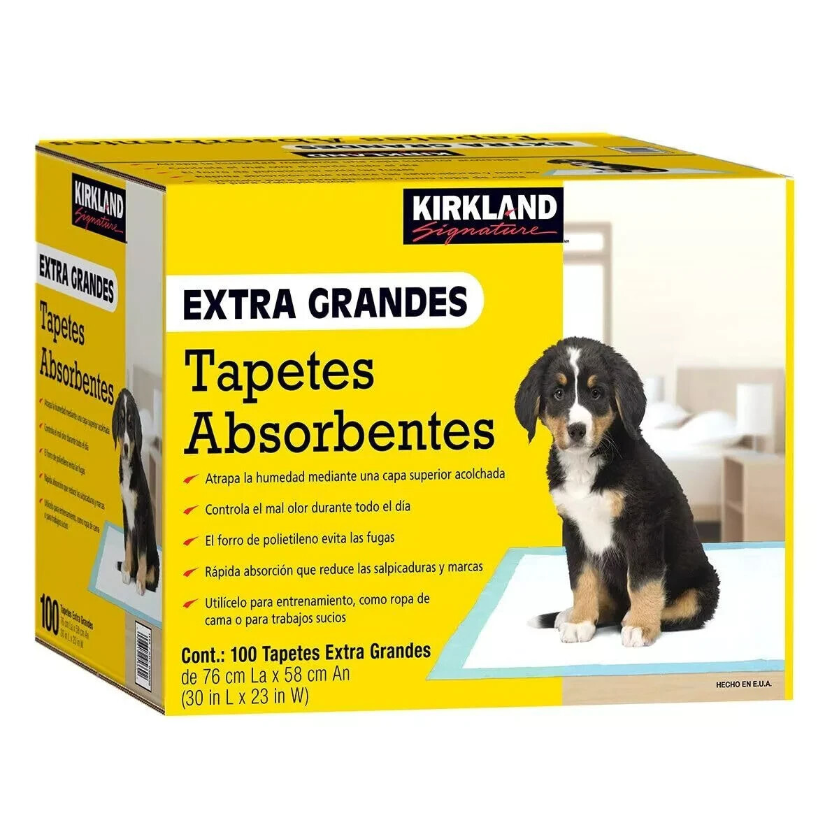 Kirkland Signature Extra-Large Absorbent Pads, 100 Large Pads, 30×23 (Original
