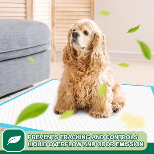 100 Count Puppy Pads 22″x23″ Leak-Proof Absorbent Dog Training Pee Wee Pads