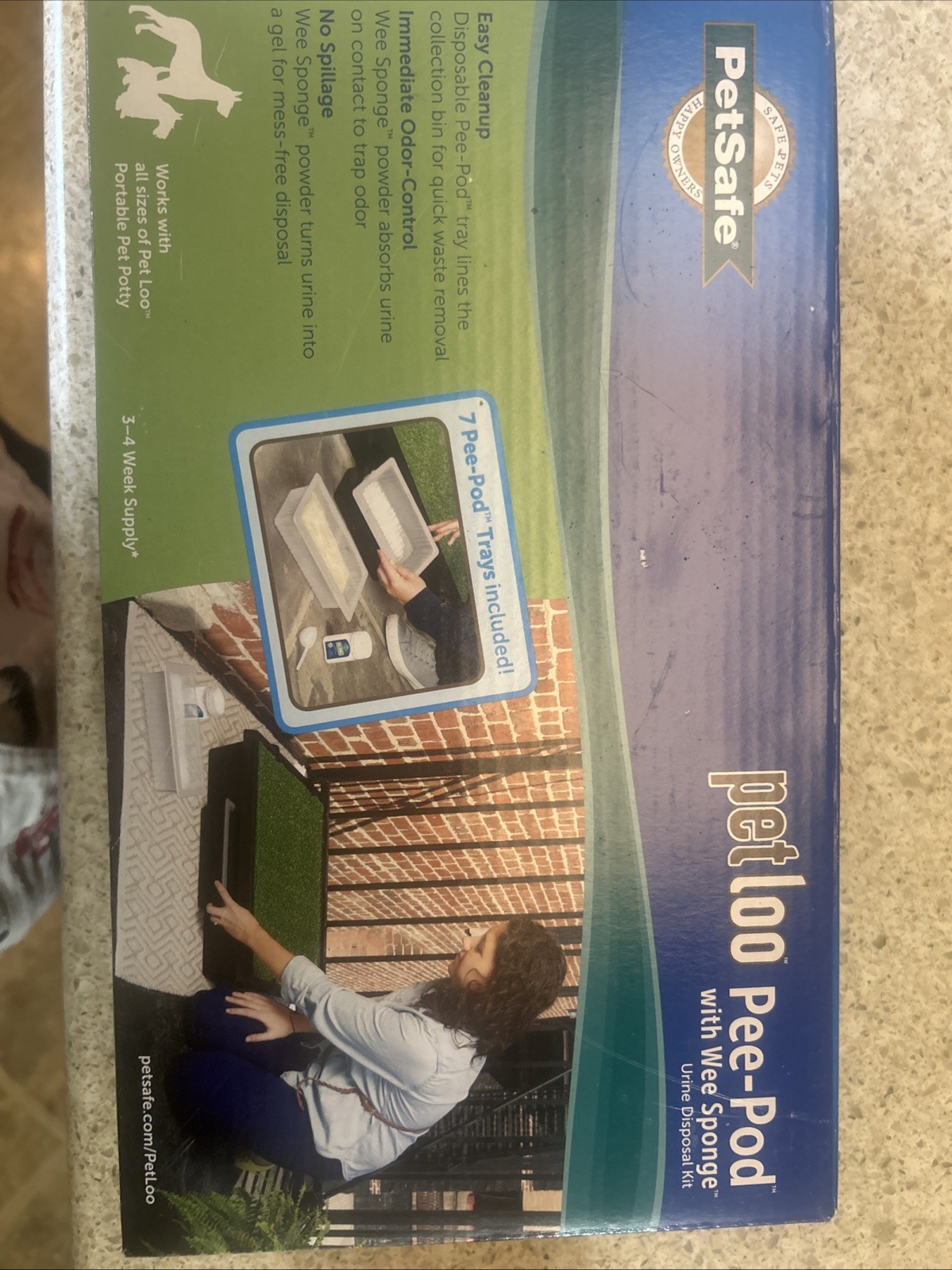 Pet safe Petloo Pe-Pod With Wee Sponge Urine Disposal Kit 7 Trays New