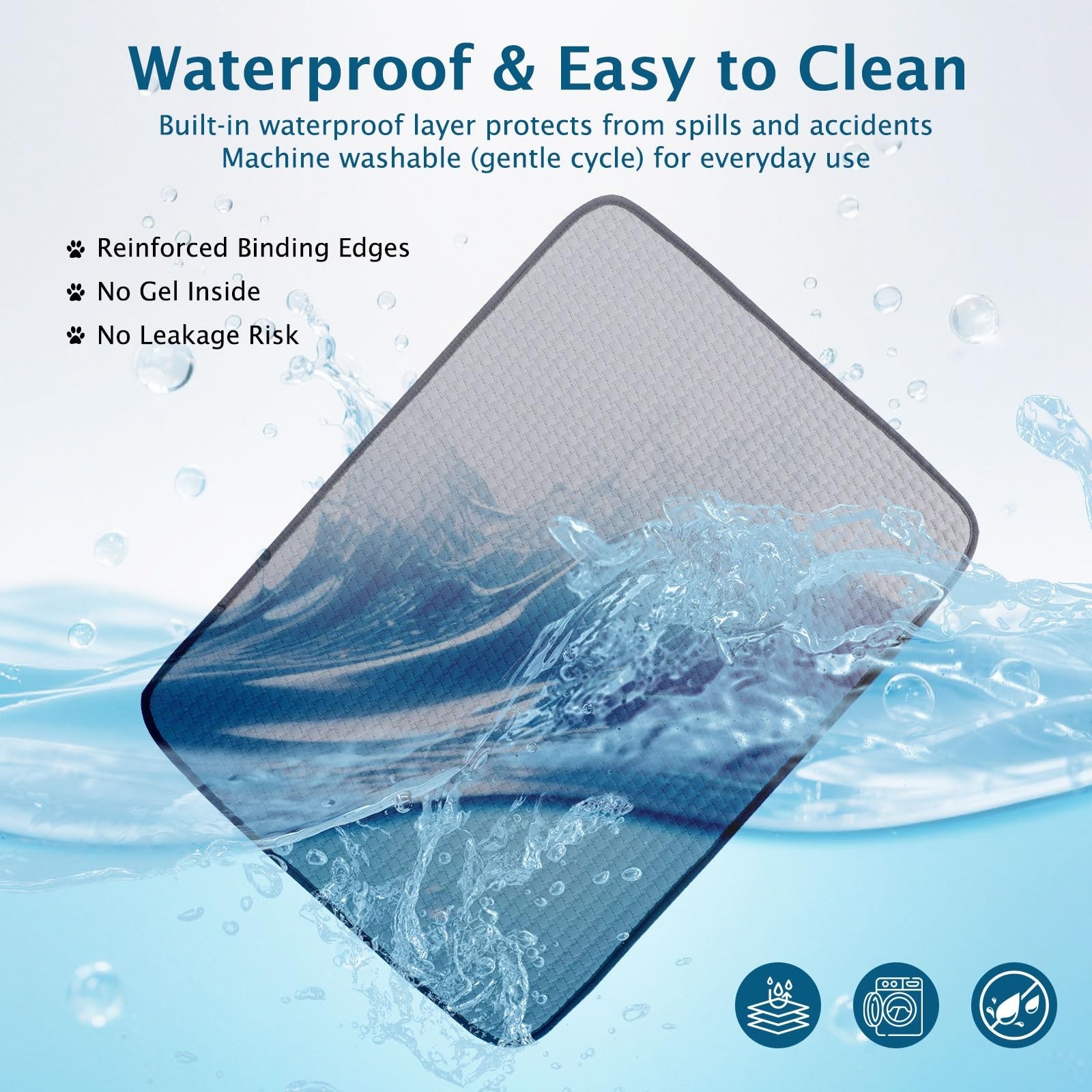 BVAGSS Dog Cooling Mat, Waterproof Foldable Cooling Pad for Dogs & Cats, Mach…