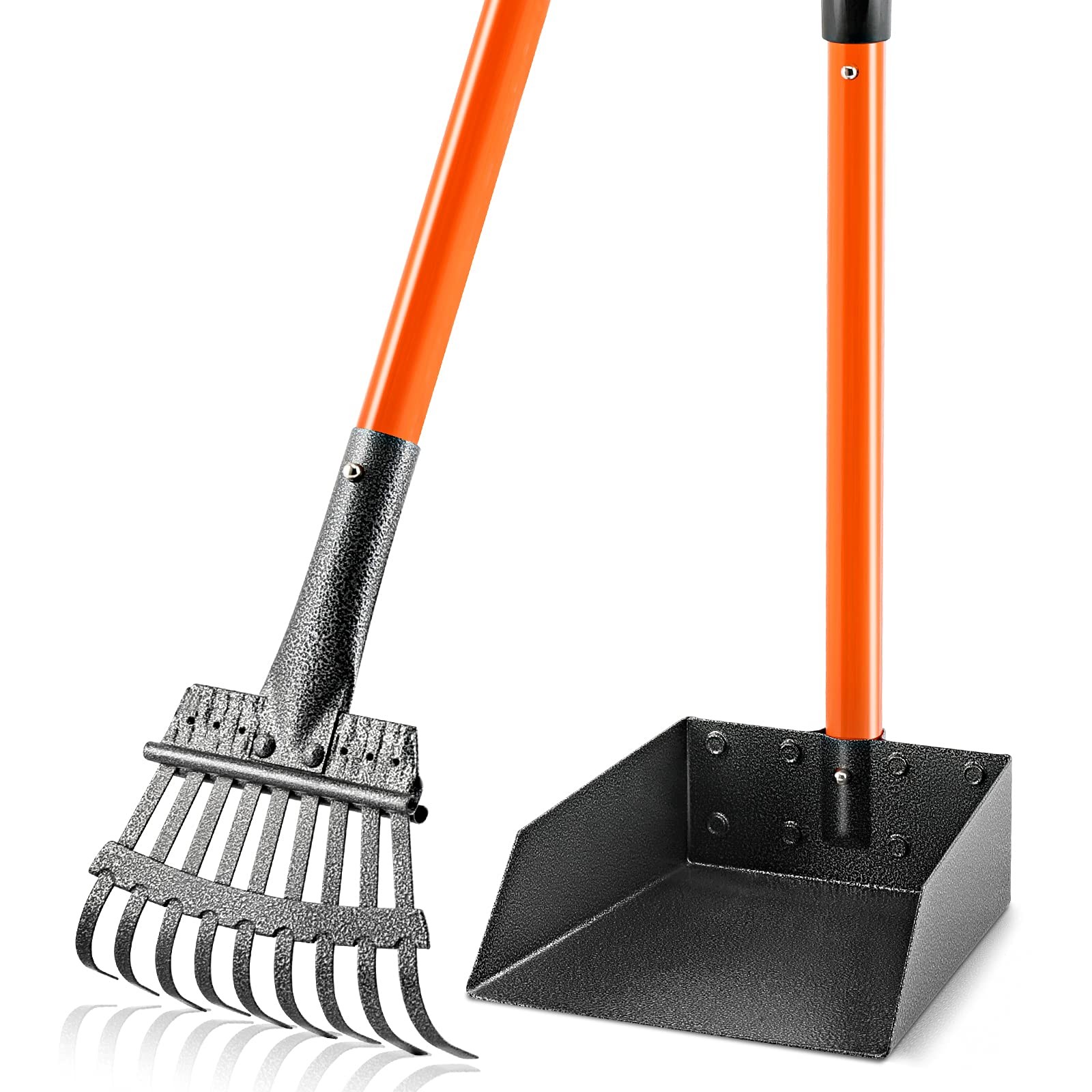Pooper Scooper, Long Handle Dog Pooper Scooper for Medium Small Dogs Heavy Du…