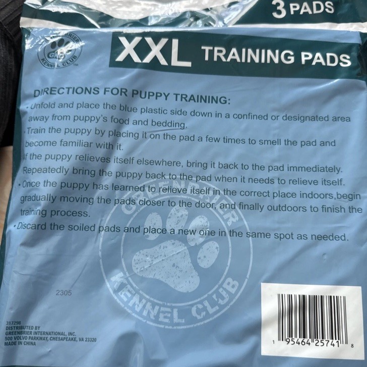 Greenbrier Kennel Club XXL Training Pads