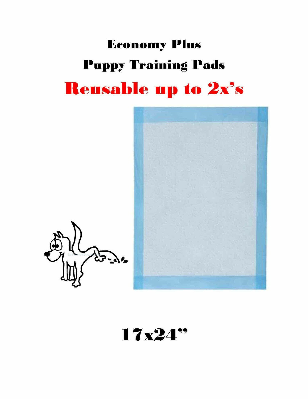 300ct 17×24″ Atta Boyz Economical Xtra Absorb Puppy Dog Training Pads 4ply