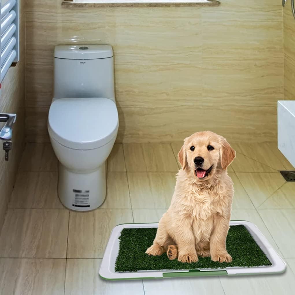 Dog Training Toilet Puppy Pee Potty Pad Splash Proof Artificial Grass Pad Tray