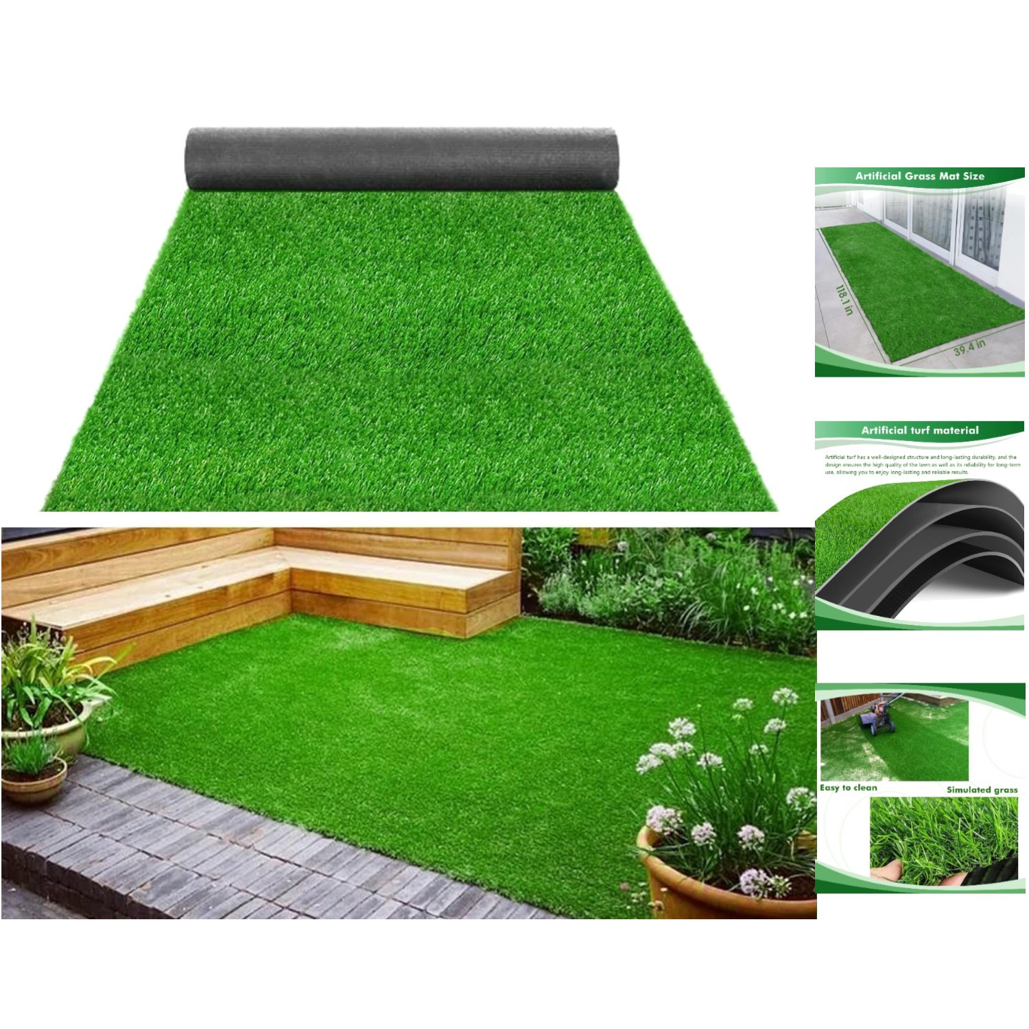 Extra Large 118.1 x 39.4 Inch Dog Grass Pad – Perfect Potty Training Solution