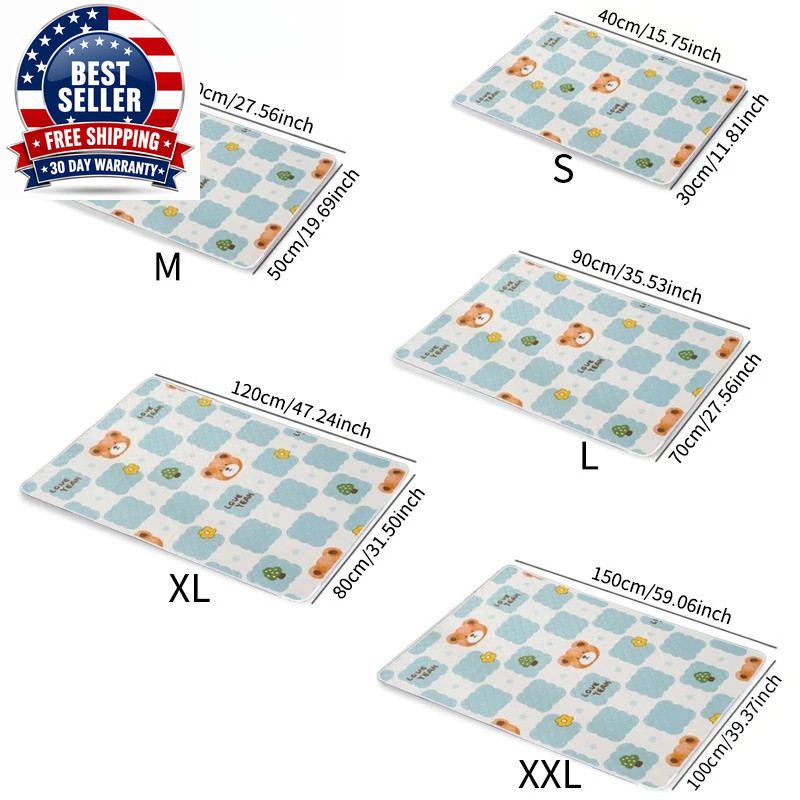 2Pcs Washable Reusable Dog Training Mats Designed for Pet Training Ideal for Car