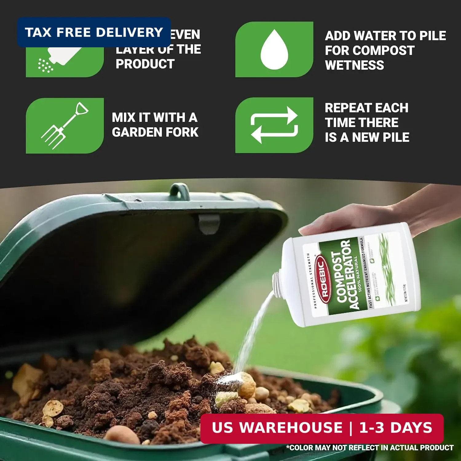 Roebic CA-1 Bacterial Compost Accelerator: 2.5 pounds, for faster composting