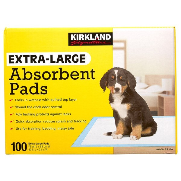 Kirkland Signature Extra Large Absorbent Pads 30 x 23 in 100 Count Disposable
