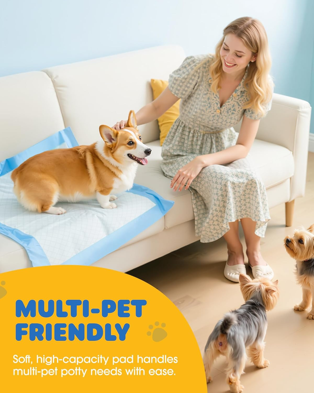 75-Pack Xx-Large Puppy Pads – 38″ X 28″ Pee Pads for Dogs Potty Training with Le