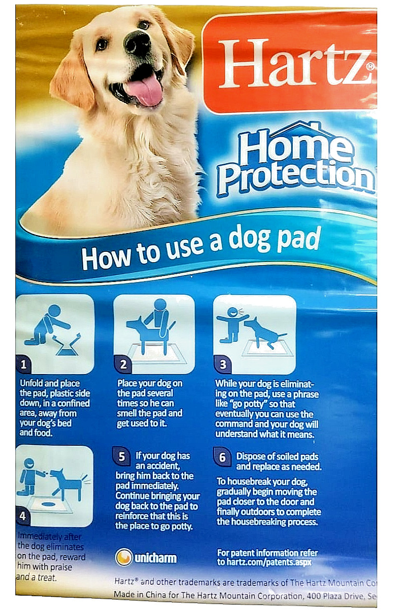 Hartz Home Protection Dog Pads Regular Size Dog Pads (50 ct) Set of 3